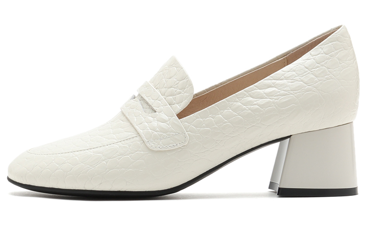 (W) Joypeace Classic Crocodile-Embossed Leather 'Beige'