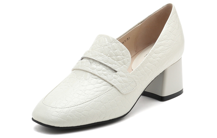 (W) Joypeace Classic Crocodile-Embossed Leather 'Beige' 圖 3