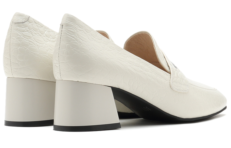 (W) Joypeace Classic Crocodile-Embossed Leather 'Beige' 圖 4