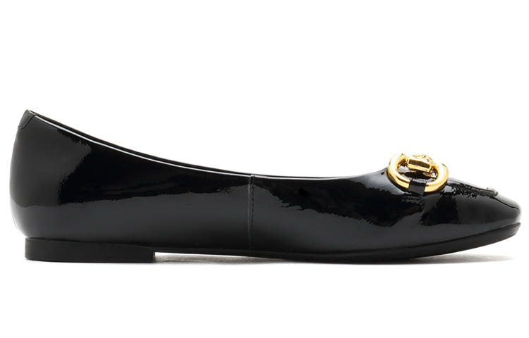 Order (W) 卓雅经典时尚黑色漆皮平底鞋 J9213801DU1CQ1