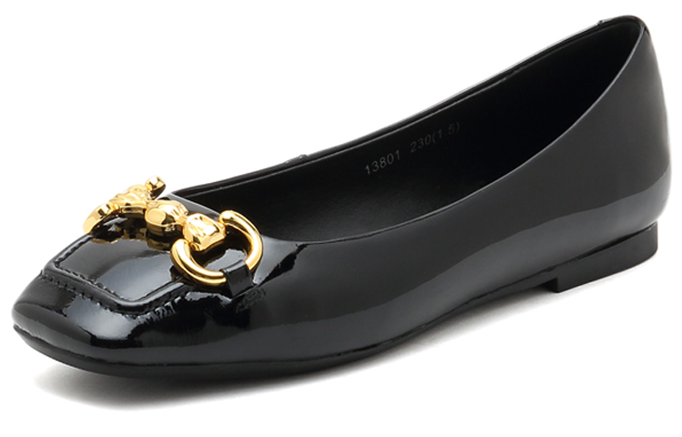 Lookbook (W) 卓雅经典时尚黑色漆皮平底鞋 J9213801DU1CQ1