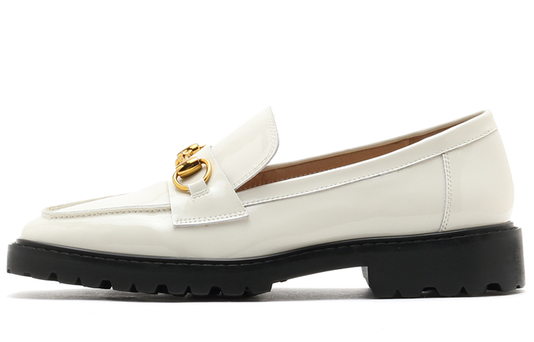 (Women) Joypeace Classic Leather Loafers 'Beige' JQY38-66DD1CA1