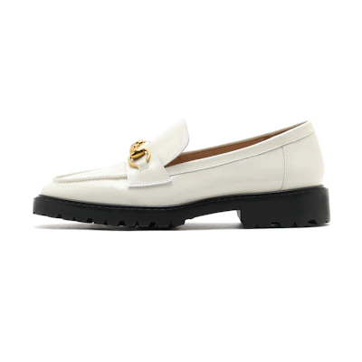 (W) Joypeace Classic Leather Loafers 'Beige'