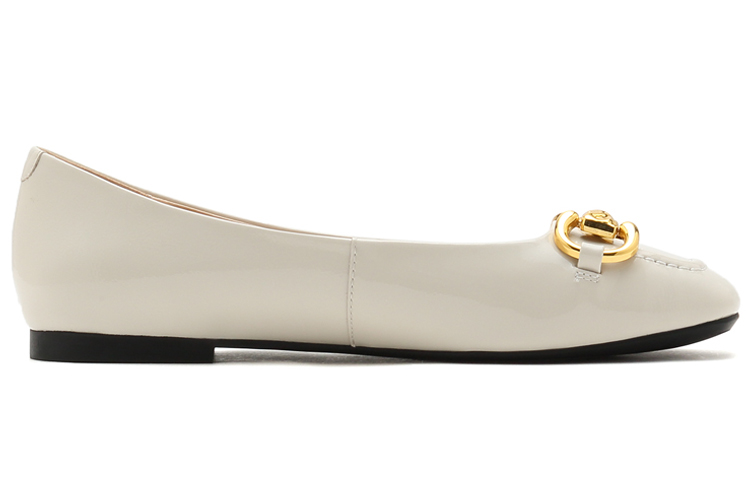 (W) Joypeace Classic Patent Flats 'Beige' 圖 2