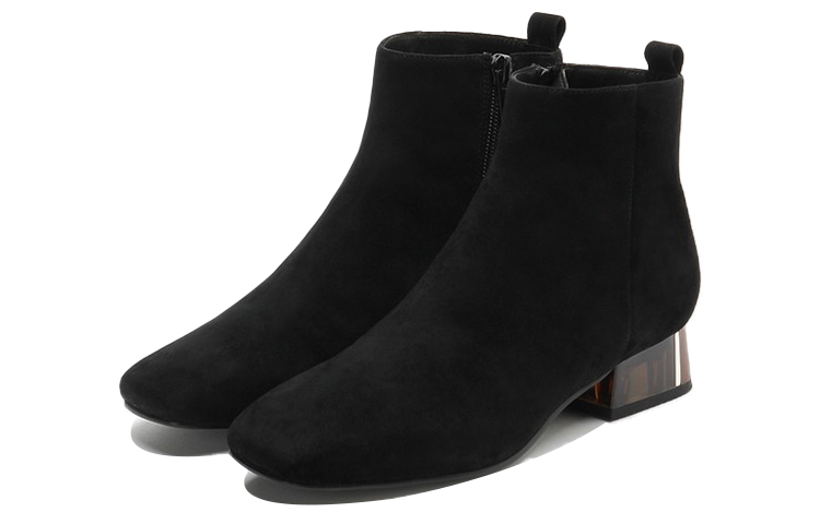 (W) Joypeace Crystal Heel Ankle Boots 'Black' 圖 2