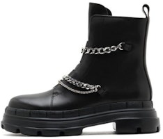 (Women) Joypeace Dr. Martens Leather Biker Boots 'Black' 'Joyce Heart' 13801DD1 (Women) Joypeace Dr. Martens Leather Biker Boots 'Black' 'Joyce Heart' 13801DD1