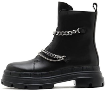 (W) Joypeace 馬丁大夫黑色真皮機車靴「Joyce Heart」 13801DD1 Buy (W) Joypeace 馬丁大夫黑色真皮機車靴「Joyce Heart」 13801DD1