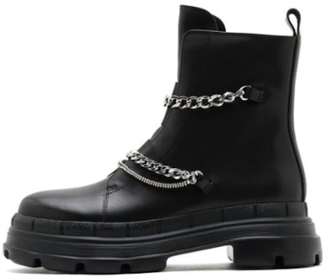 (Women) Joypeace Dr. Martens Leather Biker Boots 'Black' 'Joyce Heart' 13801DD1 Buy (Women) Joypeace Dr. Martens Leather Biker Boots 'Black' 'Joyce Heart' 13801DD1