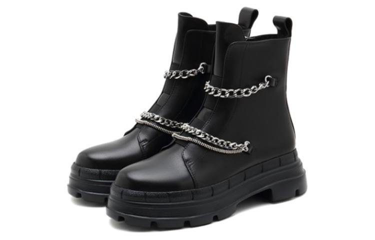 Order (W) 乐途 Dr. Martens 黑色皮革机车靴 Joyce Heart 13801DD1