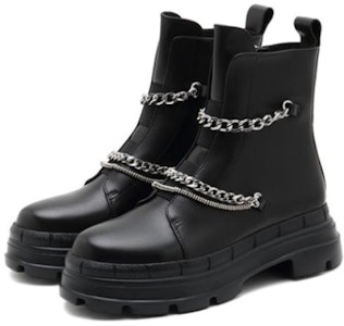 (W) Joypeace 馬丁大夫黑色真皮機車靴「Joyce Heart」 13801DD1 Order (W) Joypeace 馬丁大夫黑色真皮機車靴「Joyce Heart」 13801DD1