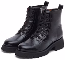 Shop (W) Joypeace Sepatu Boot Martin Pendek Platform Timbul 'Hitam' JZPYQB34DU1DD0