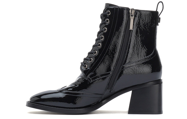 (Women) Joypeace Fashion Short Tube Martin Boots 'Black' JJO1-571DU1DD0