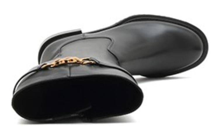 Shop (W) But Joypeace 'British Metal Buckle Hitam' - Kasut Tinggi Lelaki dan Wanita YUJ42DG2