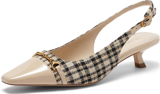 (W) Joypeace Tumit Tinggi 4cm 'Plaid Retro British' YVX09CH3 Order (W) Joypeace Tumit Tinggi 4cm 'Plaid Retro British' YVX09CH3