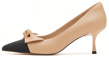 (Women) Joypeace High Heels 'Sheepskin French Bow Pointed Toe' 51F02AQ3 (Women) Joypeace High Heels 'Sheepskin French Bow Pointed Toe' 51F02AQ3