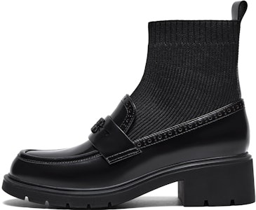 (W) Joypeace Jumei詩意真皮復古『學院拼接襪靴』 56823DD3 Buy (W) Joypeace Jumei詩意真皮復古『學院拼接襪靴』 56823DD3