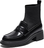 (W) Joypeace聚美诗意皮革复古学院拼接袜靴 56823DD3 Order (W) Joypeace聚美诗意皮革复古学院拼接袜靴 56823DD3