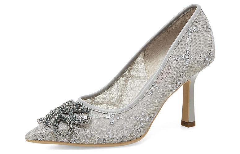 Buy (W) Joypeace Tacones Altos 8.5cm Encaje Bordado 'Swan Lake' YUQ04AQ3