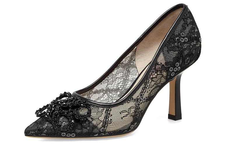 Lookbook (W) Joypeace Tacones Altos 8.5cm Encaje Bordado 'Swan Lake' YUQ04AQ3