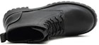 Lookbook (Women) Joypeace Leather Black 'Street Chunky Heel Minimalist Martin Boot' 60381DD2