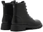 Shop (Women) Joypeace Leather Black 'Street Chunky Heel Minimalist Martin Boot' 60381DD2