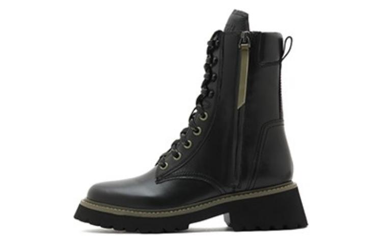 Details for (W) ジョイピースレザーブーツ「軽量プラットフォームファッションミドルカーフマーティン」 YQB30DZ2