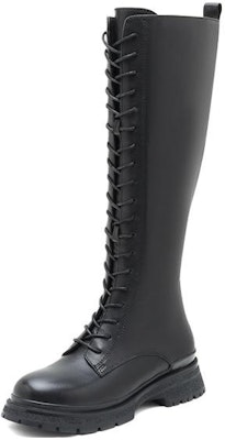 (Women) Joypeace Leather High-Top Platform Boots 'British Black' 08-36DG1 Order (Women) Joypeace Leather High-Top Platform Boots 'British Black' 08-36DG1
