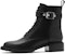 (W) Joypeace But Martin Kulit 'Hitam' 'British Block Heel Kasut Kerja' 25987DD2