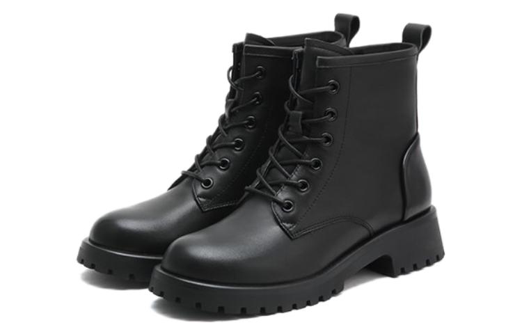 Lookbook (W) 包揽乐皮革马丁靴 "黑色休闲圆头" 60381DD3