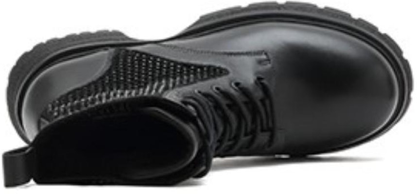 (Women) Joypeace Leather Martin Boots 'Black Glitter Patchwork' 10856DZ2 Shop (Women) Joypeace Leather Martin Boots 'Black Glitter Patchwork' 10856DZ2
