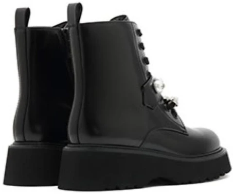 (W) But Martin Pertengahan Kaki Kulit Joypeace 'Gancu Mutiara Fesyen Berkilau' YUC31DZ2 1