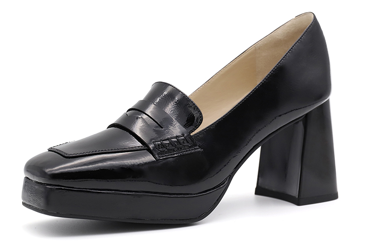 Order (W) 卓雅复古方头高跟鞋'通勤款'真皮女鞋 YWB01CQ3