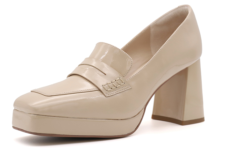 Purchase (W) 卓雅复古方头高跟鞋'通勤款'真皮女鞋 YWB01CQ3