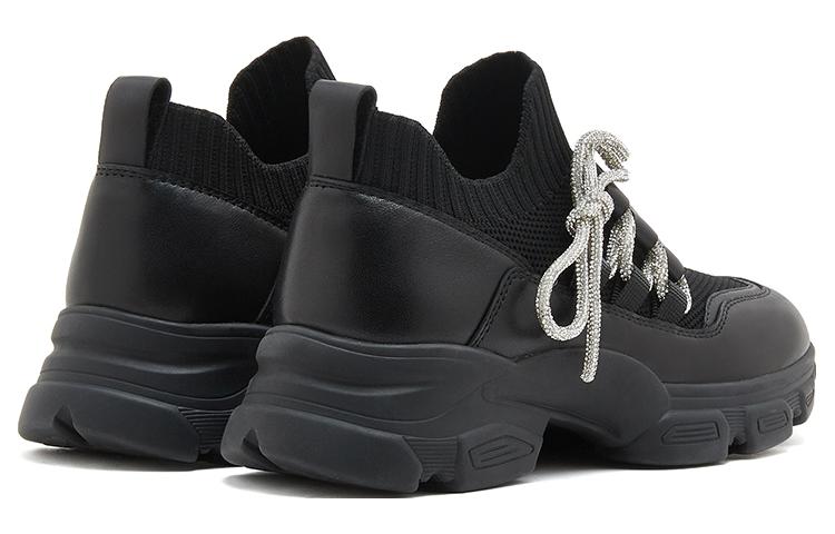 Lookbook (W) 乐邦黑色时尚老爹鞋 皮料一脚蹬 03939AM3