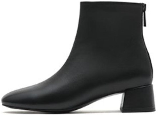 (Women) Joypeace Leather Square Toe Chunky Heel Ankle Boot 'Fashion' J3251DD2 Details for (Women) Joypeace Leather Square Toe Chunky Heel Ankle Boot 'Fashion' J3251DD2