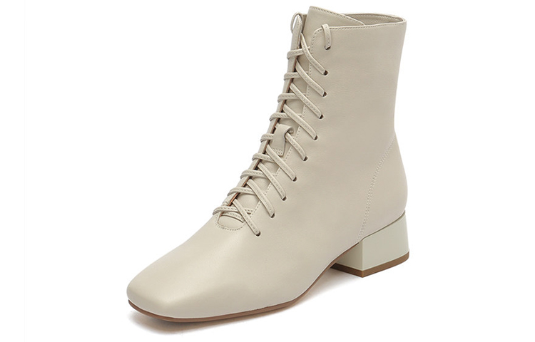 (W) Joypeace Mid-Cut Ankle Boots 'Beige' 圖 2