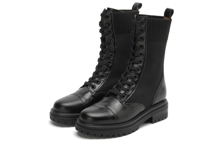 Lookbook (W) Joypeace 中帮皮革马丁靴 '黑色' JZPZU824DU1DZ0