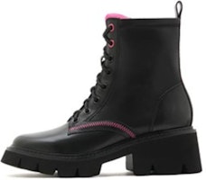 (Women) Joypeace Mid Calf Leather Martin Boots 'Black Two-Tone' YTS20DZ2 (Women) Joypeace Mid Calf Leather Martin Boots 'Black Two-Tone' YTS20DZ2