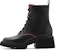 (W) Joypeace Mid Calf Kulit Martin Boots 'Hitam Dua Nada' YTS20DZ2