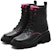 (W) Joypeace Mid Calf Kulit Martin Boots 'Hitam Dua Nada' YTS20DZ2