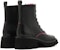 (W) Joypeace Mid Calf Kulit Martin Boots 'Hitam Dua Nada' YTS20DZ2