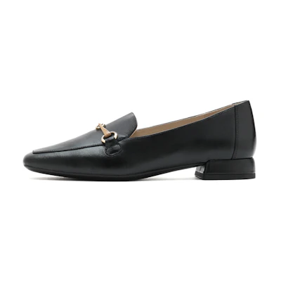(W) Joypeace Modern Art Sheepskin Leather Shoes 'Black'