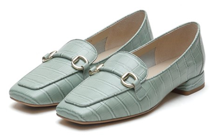 Shop (W) Joypeace Muses 乐福鞋 '绿色' JZPYRM01DN1AA1