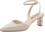 Order (W) Joypeace Kasut Tumit Tinggi Kulit Pink 'Shimmering Silhouette' Malaya YRW42AH3
