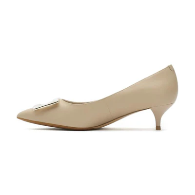 (W) Joypeace Pointed High Heels 'Beige'