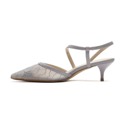 (W) Joypeace Pointed High Heels 'Gray Purple'
