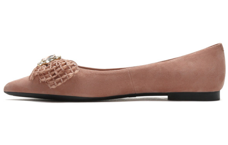 Buy (W) 卓诗尼尖头平底鞋 '甜美蝴蝶结裸粉色' J3N068-1DK1AQ1