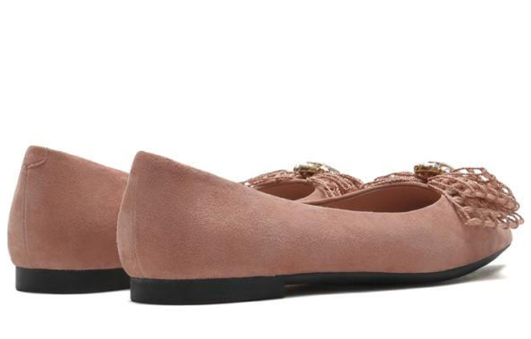 Shop (W) 卓诗尼尖头平底鞋 '甜美蝴蝶结裸粉色' J3N068-1DK1AQ1