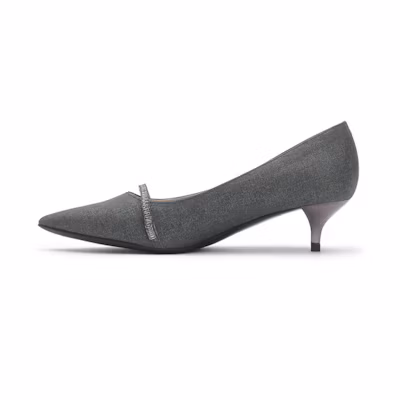 (W) Joypeace Pointed Toe High Heels 'Black Gold'