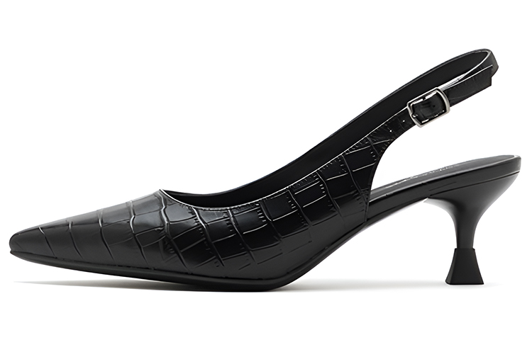 (W) Joypeace Pumps 'Embossed Leather Pointed Toe'